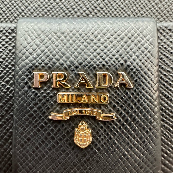 Prada Black Saffiano Bow crossbody - Picture 11 of 15